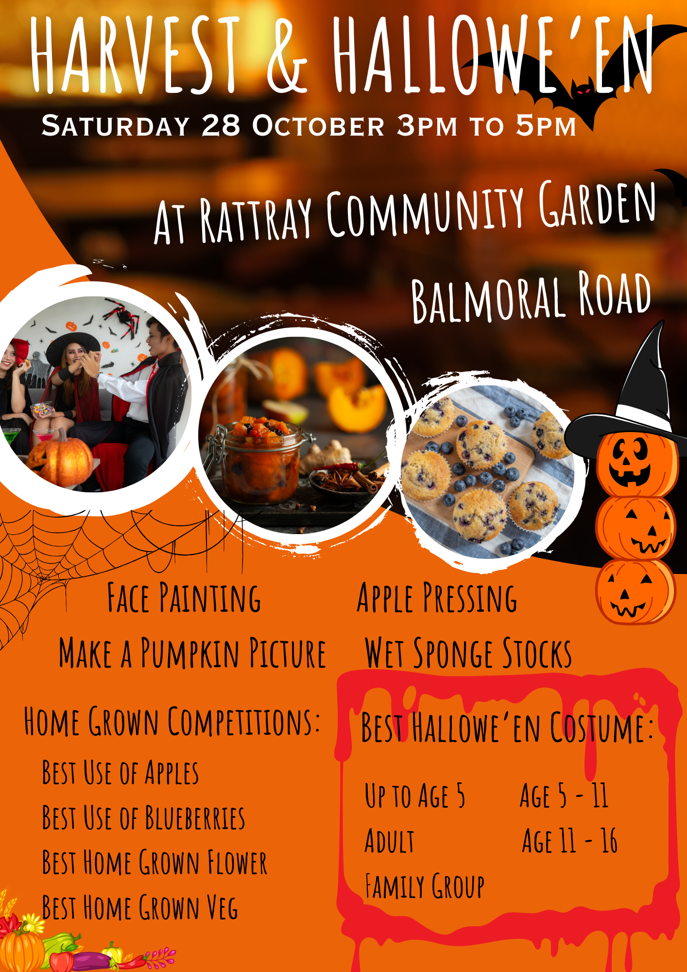 *** Cancelled *** - Harvest & Halloween Festival - Rattray Community Garden